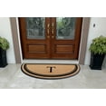 thumbnail image 6 of A1HC 36"x72" Natural Coir & Rubber Semicircular Monogrammed Door Mat, Thick, Durable, Heavy-Duty Welcome Mat for Front Door, Black Border, 6 of 6