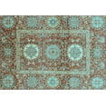 thumbnail image 1 of Ahgly Company Indoor Rectangle Abstract Light Blue Modern Area Rugs, 7' x 10', 1 of 4
