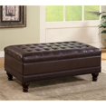 thumbnail image 1 of Bowery Hill Poussette de Rangement en Faux Cuir Marron Foncé, 1 of 1