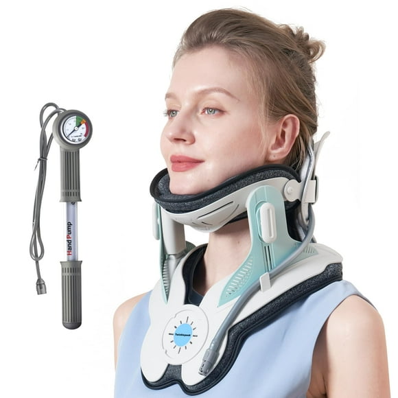 Twinklepoch Cervical Neck Traction Device, Cervical Traction Device for Neck Pain Relief, Adjustable 3 Power Tractions Neck Stretcher Cervical Traction, Manual Air P