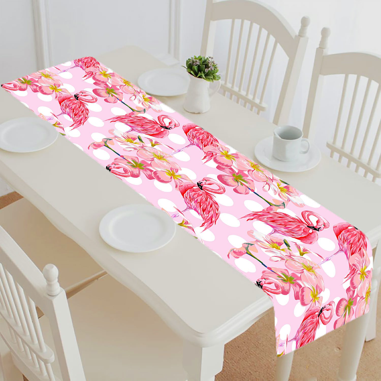 Hot Pink Table Runner Table Cloth 12 x 72 for Baby Party Gender Reveal Party Weddings Anniversary Ideas Home Decor