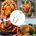 thumbnail image 2 of BESTKITTY Set of 2 Stainless Steel Turkey & Roast Lifters - Perfect for Thanksgiving, Easily Transfer Turkey or Ham., 2 of 7
