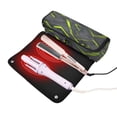 thumbnail image 2 of Hair Tools Storage with Heat Resistant Mat- The Neon Yellow Accents Printed Curling Iron Travel Bag/Flat Iron Case for Women, 2 of 8