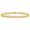 thumbnail image 4 of 14k Yellow Gold Bracelet Chain Styles Curb 4.3 mm 7 in Semi-Solid with Lobster Clasp, 4 of 5