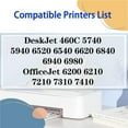 thumbnail image 2 of Compatible 343 XL 338 XL Ink Cartridges Replacement for HP DeskJet 460C 5740 5940 6520 6540 6620 6840 6940 6980 OfficeJet 6200 6210 7210 7310 7410 Printers 1 Black 1 Color, 2 of 7
