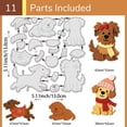 thumbnail image 2 of Troqueles de corte de animales (perros) para hacer tarjetas. Troquel de metal para mascotas., 2 of 9