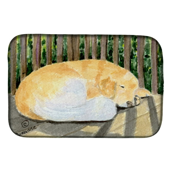 Carolines Treasures SS8760DDM Golden Retriever Dish Drying Mat 14 x 21" multicolor