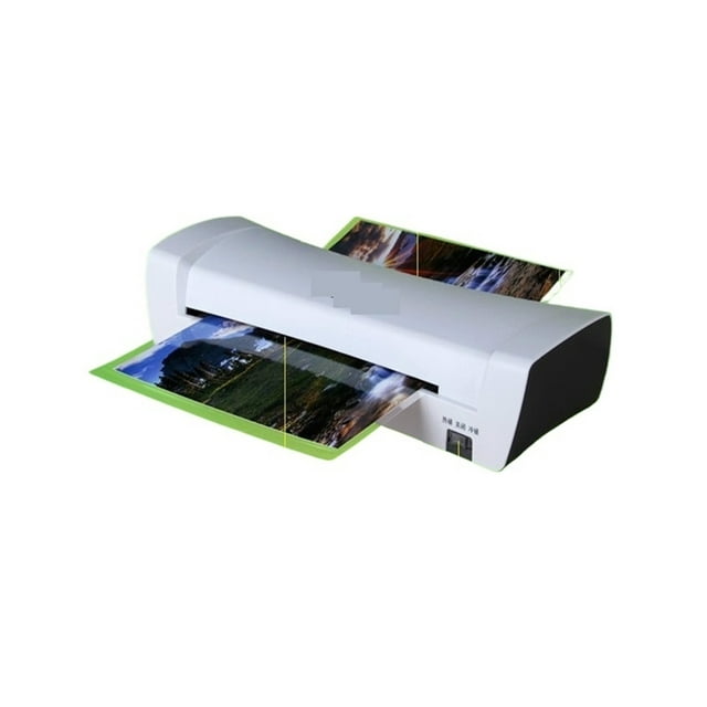 Plastifieuse Photo Blanche A4 Bureau Chaud et Froid Machine de Lamination Thermique Professionnelle pour Document A4 Rouleau de Film Photo Plastifieuse