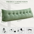 thumbnail image 2 of ANMINY Plush Headboard Pillow - 320 GSM Soft Fleece, High Elastic Pearl Cotton Filling, Versatile Sofa Backrest & Leg Pillow, Perfect Christmas/Housewarming Gift, 2 of 9