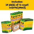 thumbnail image 2 of Lápices de colores Crayola a granel, pre-afilados, 12 colores surtidos, paquete de 24, 2 of 3