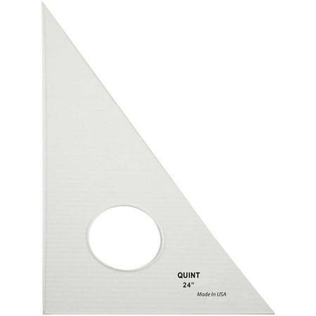 Professional Plain Edge Clear Triangle-30/60-24 Inch