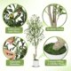 thumbnail image 3 of Yeshouse Panel de pared de vegetación artificial, pared decorativa de enredaderas entrelazadas, decoración de pared para interiores y exteriores, varios, 3 of 7