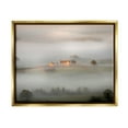 thumbnail image 4 of Stupell Industries Lone Misty Cottage Rural Fields Thick Fog Photograph Metallic Gold Floating Framed Canvas Print Wall Art, Design by James Dobson, 4 of 5