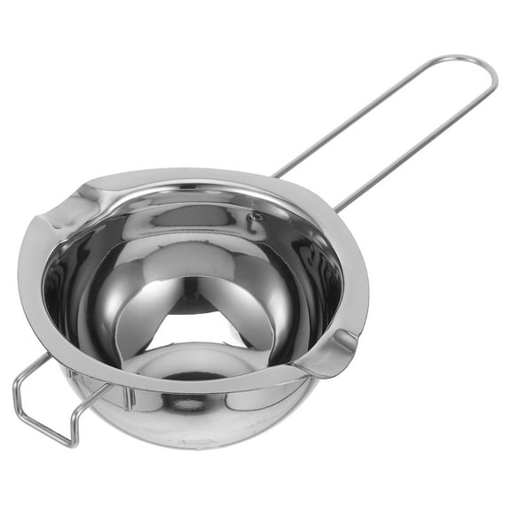 Double Spout Stainless Steel Melting Pot for Chocolate Butter Wax 480ML