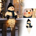 thumbnail image 2 of WinterGlow Snowman Icicle Light Decor Cozy Glow Winter Seasonal Decor, 2 of 7