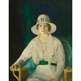thumbnail image 2 of George Wesley Bellows 15x18 Gold Ornate Wood Frame and Double Matted Museum Art Print Titled - Florence Sittenham Davey (Mrs. Randall Davey) (1914), 2 of 4
