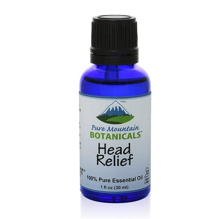 Head Relief Essential Oil Blend 100% Pure Natural Kosher (1 fl oz Bottle)