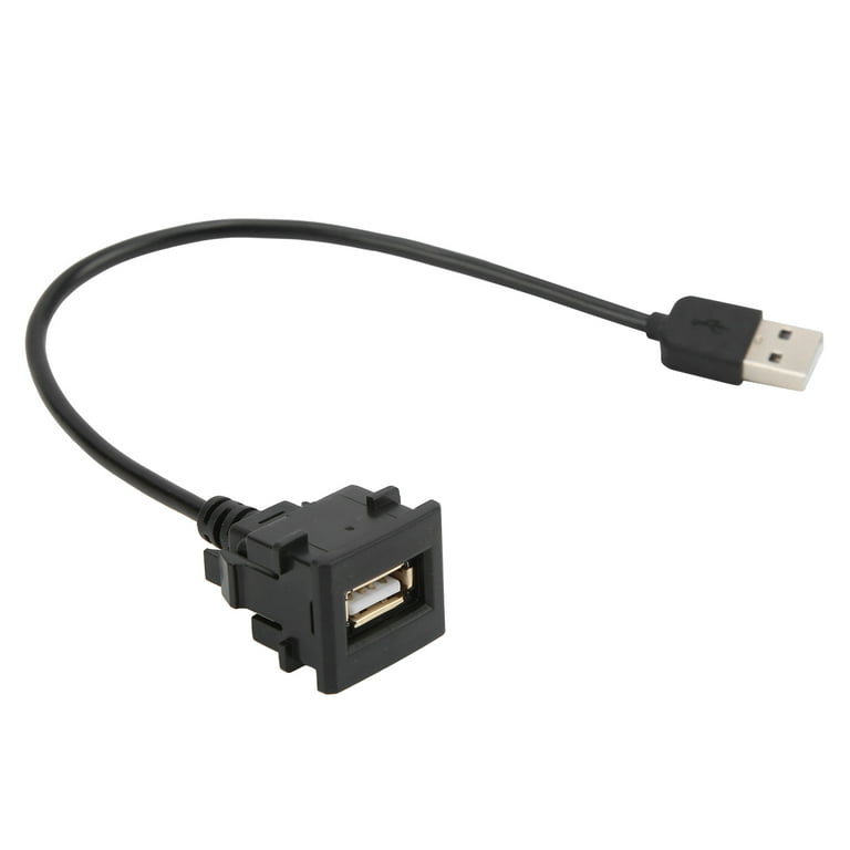 USB Cable, Over Current Protection USB Outlet Wire Safe Charging ABS Plastic For Car Phone Camera - Walmart.com