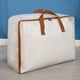 thumbnail image 1 of Bolsa grande transparente para guardar colchas | Organizador plegable de PVC engrosado | Tela con clip de malla | Cama, ropa, mantas, almohadas | 58x38x22cm | Debajo de la cama, armario, viajes, 1 of 4