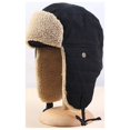 thumbnail image 1 of Sombrero Lei Feng de lona para hombre y mujer, gorro de felpa gruesa, protección cálida para los oídos, senderismo al aire libre, equitación, esquí, frío, moda de invierno, 1 of 4