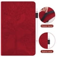 thumbnail image 4 of Tree of Life Embossed Case for Fire HD8(2022) Stand, Card Slots, Stylus Loop Red, 4 of 5