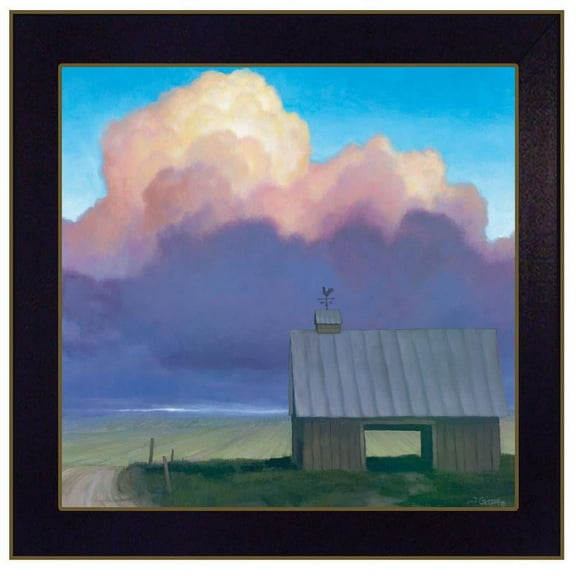 Through Rows by Tim Gagnon Printed Framed Wall Art Wood Multi-Color