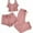Pink, variant on Tnhcen Women's Lace Trim Pajama 3-Piece Set with Spaghetti Straps Soft Sleepwear Short & Long Pants Lounge Set Stretchy Comfortable Loungewear Ladies' Nightwear S-3XL