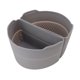 thumbnail image 1 of Revestimiento de silicona para olla de cocción lenta de 6 cuartos, reutilizable, divisor para olla de 6 cuartos, accesorios de cocina, color gris, 1 of 14