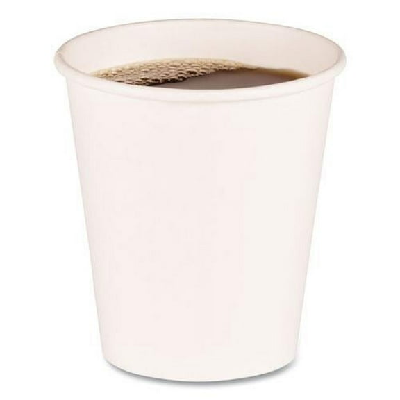 Boardwalk Paper Hot Cups, 10 oz, White, 50/Sleeve, 20 Sleeves/Carton