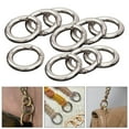 thumbnail image 4 of 10Pcs Round Spring Snap Hooks Carabiner Circle for Key Link Rings Dress Chains Key Argent 25mm, 4 of 8