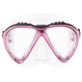 thumbnail image 2 of Máscara de buceo Cressi Lince transparente rosa, ajuste estrecho, 2 of 6