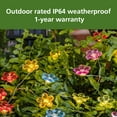 thumbnail image 2 of Mainstays Outdoor Solar 30CT Multicolor LED Flower String Lights, 2 of 8