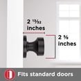 thumbnail image 4 of Pismo Square Half-Dummy Knob in Matte Black, 4 of 7