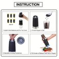thumbnail image 3 of 2pcs Gravity Electric Pepper And Salt Grinder Set, Adjustable Coarseness, Battery, 3 of 4
