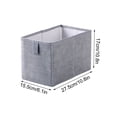 thumbnail image 2 of Storage Bins, Foldable Fabric Storage Cubes, Non-Woven Rectangular Organizer Baskets for Shelves Closet Home, 2 of 5