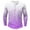 Shirts for Men Purple, variant on Mens Big & Tall T Shirts S-5X Plus Size Long Sleeve Button Crewneck Tshirts Shirt Lightweight Gradient Printed Pullover Slim Basic Tees Tops