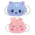 thumbnail image 1 of Shisuyan 2pcs Cartoon Bag PU Leather Blue with Durability Daily Use Accessories, 1 of 9