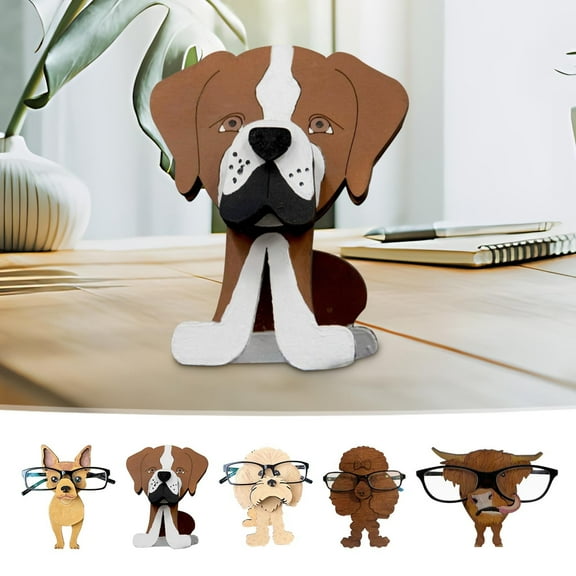 Organizing and Storing - Animalss Dog Glasses Frame Table Top Decorative Glasses Frame Hooks Hangers Holders