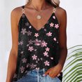 thumbnail image 1 of ICHUANYI Clearance Women's Summer Casual Sleeveless Blouse V Neck Tops T-Shirt Vest For Women(Pink, M) ICHUANYI WER2023080904576, 1 of 6
