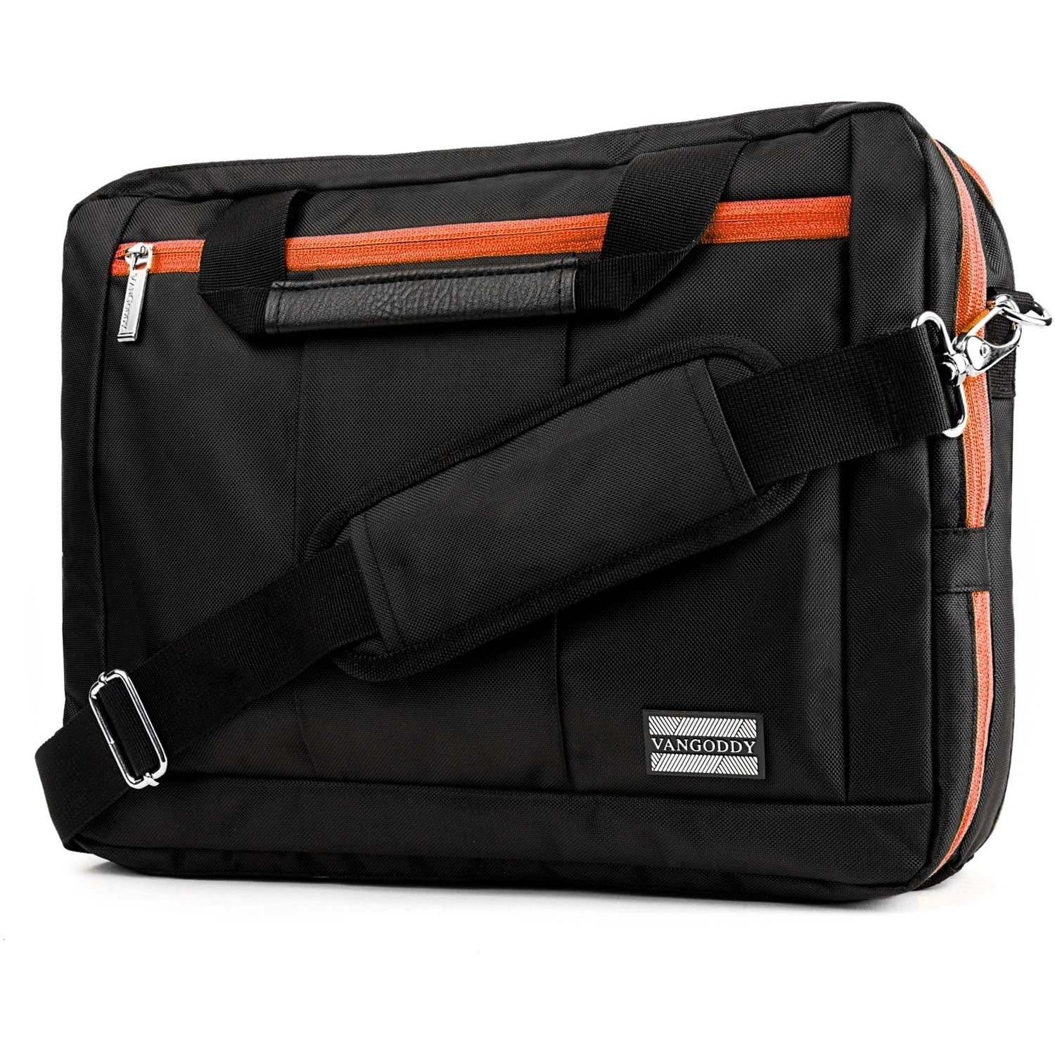 8.9-Inch-12-Inch Vangoddy El Prado Hybrid 2 in 1 Backpack/Messenger and Notebook Carrying Case Shoulder Bag for Laptop Black Small 