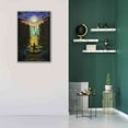 thumbnail image 6 of Epic Graffiti 'Shaman Fire' by Jan Kasparec, Canvas Wall Art, 26"x40", 6 of 8