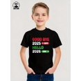 thumbnail image 3 of MAWOTEA Happy New Year & Christmas Family T-Shirt for Kids,100% Cotton Made Comfy Fabric,New Year's T-shirt, 3 of 5