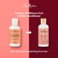 thumbnail image 3 of SheaMoisture Curl & Shine Conditioner for Thick, Curly Hair, Coconut & Hibiscus, to Moisturize & Soften, 3.2 fl oz, 3 of 7