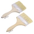 thumbnail image 3 of 5 Pulgadas 4 Pulgadas Chip Pintura Cepillo Sintético Cerdas con 13mm Grosor Madera Mango para Paredes Tratamiento 6Piezas, 3 of 5