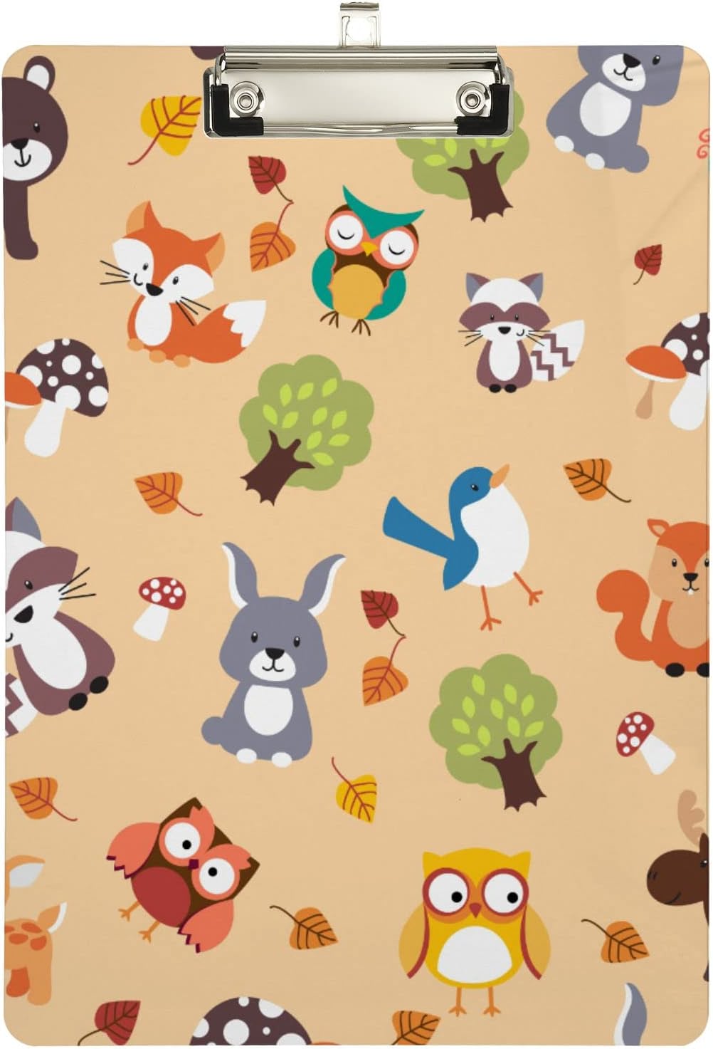 FMSHPON Owl Bunny Raccoon Bear Mushroom Clipboard Hardboard Wood ...