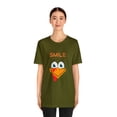 thumbnail image 4 of Smile Turkey Thanksgiving Streetwear Unisex Jersey Short Sleeve T-Shirt, 4 of 12