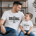 thumbnail image 4 of Custom The Original The Remix Matching Dad And Son Shirts, Personalized Est Year Daddy And Me Shirt, Father's Day Gift For Dad, 4 of 6