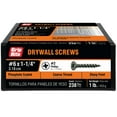 thumbnail image 2 of (3 pack) Grip-Rite #6 x 1-1/4 in. Phillips Bugle-Head Coarse Thread Sharp Point Drywall to Wood Screw 1lb., 2 of 10