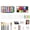 A, variant on Face Paint Palette, Washable Face and Body Paint Palette Halloween Body Paint Set with 10 Brushes Finger Applicators Mixing Palette for Halloween Stage Performances