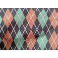 thumbnail image 4 of oneOone Cotton Poplin Aquamarine Green Fabric Argyle Check Craft Projects Decor Fabric Printed By The Yard 42 Inches Wide, 4 of 4